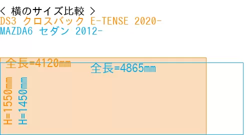#DS3 クロスバック E-TENSE 2020- + MAZDA6 セダン 2012-